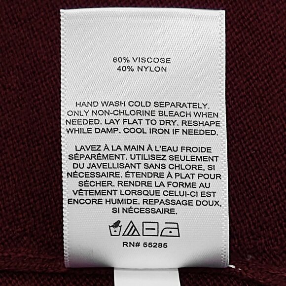 NWT EXPRESS Wine Oversized V Tunic Sweater Small NEW S - Picture 7 of 7